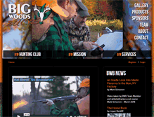 Tablet Screenshot of bigwoodsbucks.com